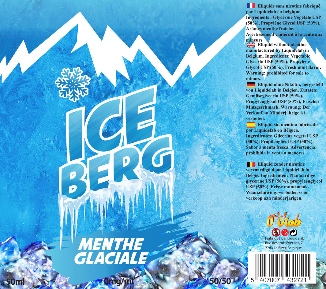 Prêt à booster Iceberg Menthe Glaciale - O'Jlab menthe glaciale.jpg